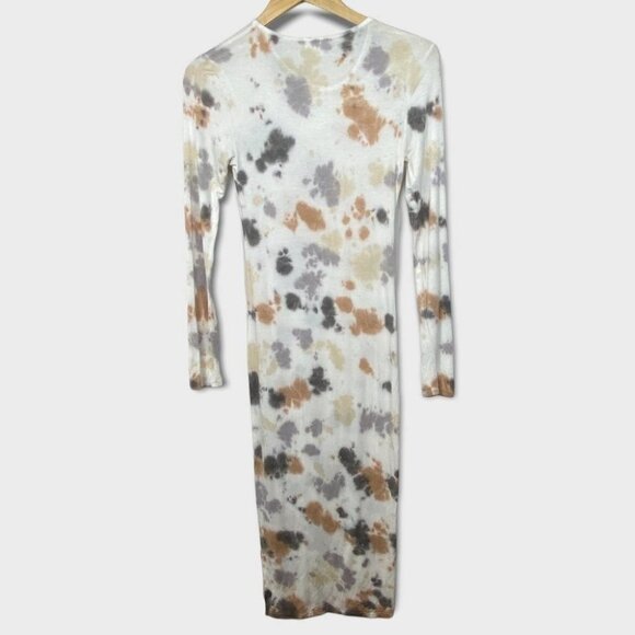 NEW Nordstrom BP Tie Dye Midi Dress Long Sleeves Knit Size XXS 2020 Boho Hippie - Picture 6 of 16
